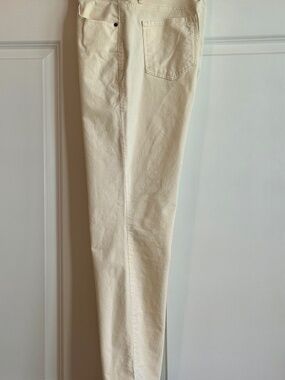 Talbots Cream corduroy jeans. Size 10 petite